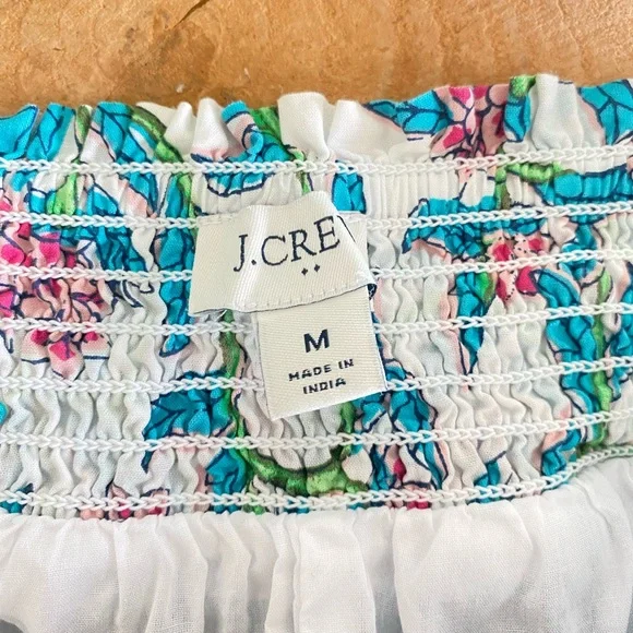 J. Crew Factory Smocked Tiered Floral Mini skirt , medium - Picture 7 of 12